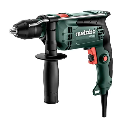 Ударна бормашина Metabo кабелна 650 W, 230 V, 10 Nm, 0-2800 об./мин, 1.5-13 мм, SBE 650
