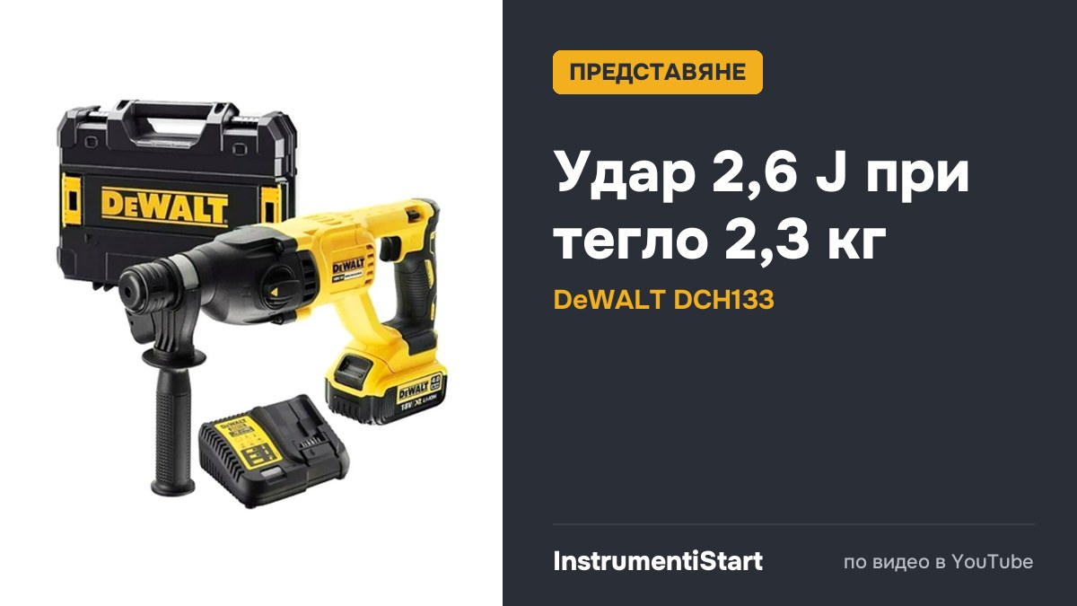 Dewalt DCH133 SDS+ Brushless Hammer Drill - ITS TV