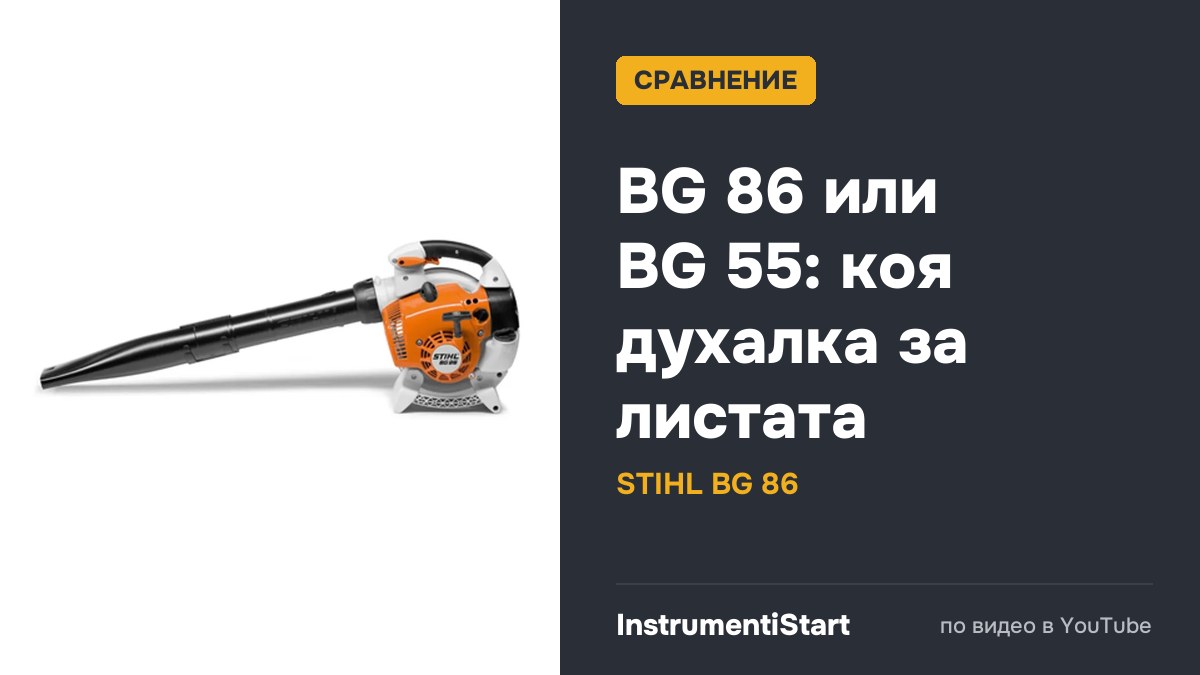 In Depth Review of the Stihl BG55 and BG86 Handheld Leaf Blowers
